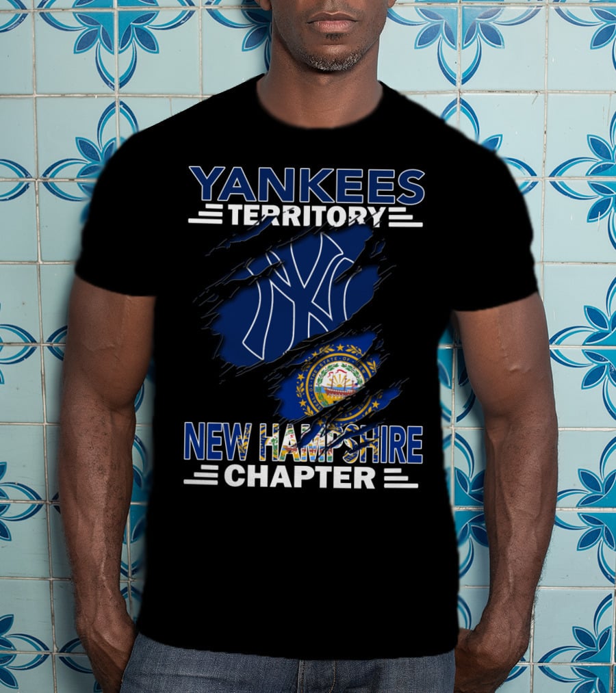Yankees Territory New Hampshire Chapter Yankees Logo State Seal T-Shirt