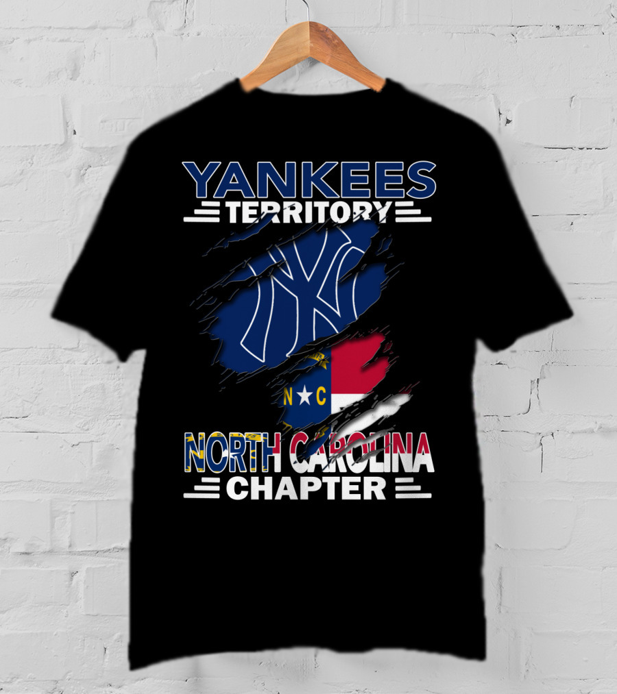 Yankees Territory North Carolina Chapter NY Logo And Flag T-Shirt
