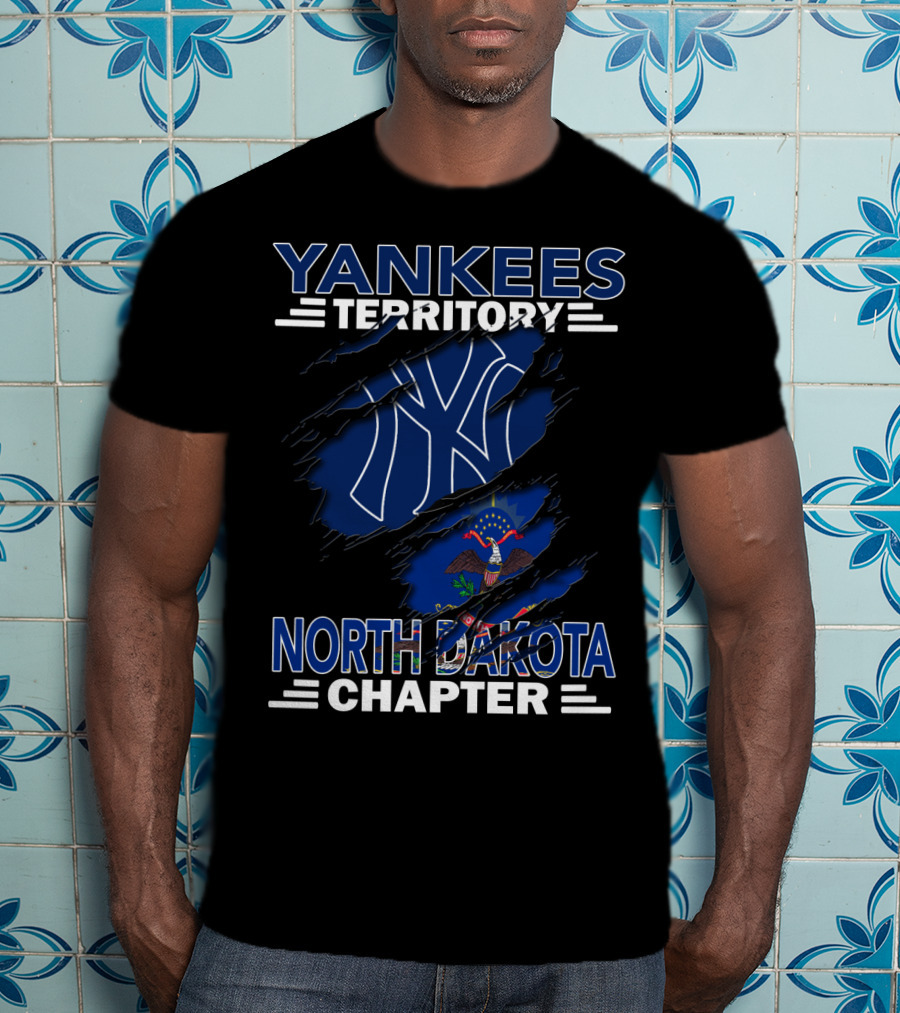 Yankees Territory North Dakota Chapter Flag T-Shirt
