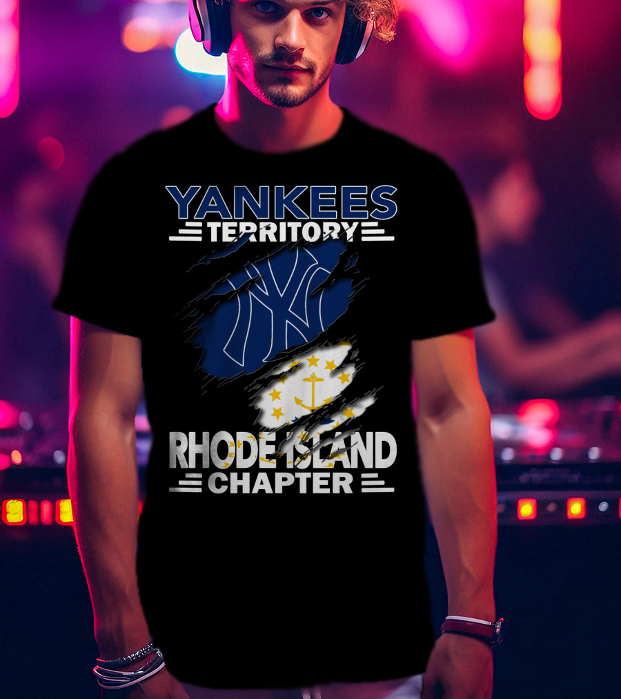 Yankees Territory New York Yankees Logo Rhode Island Chapter T-Shirt