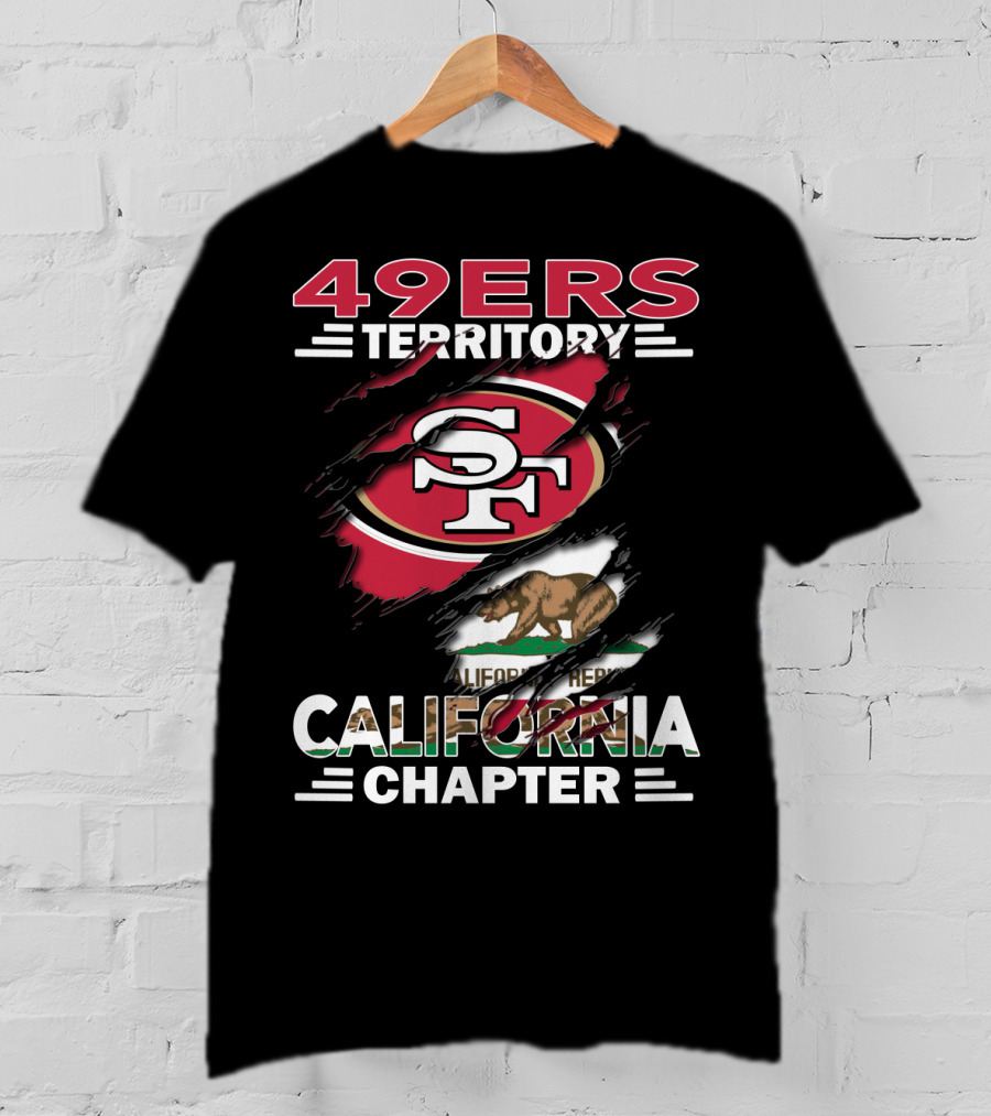 49ers Territory SF Logo California Bear Flag Chapter T-Shirt