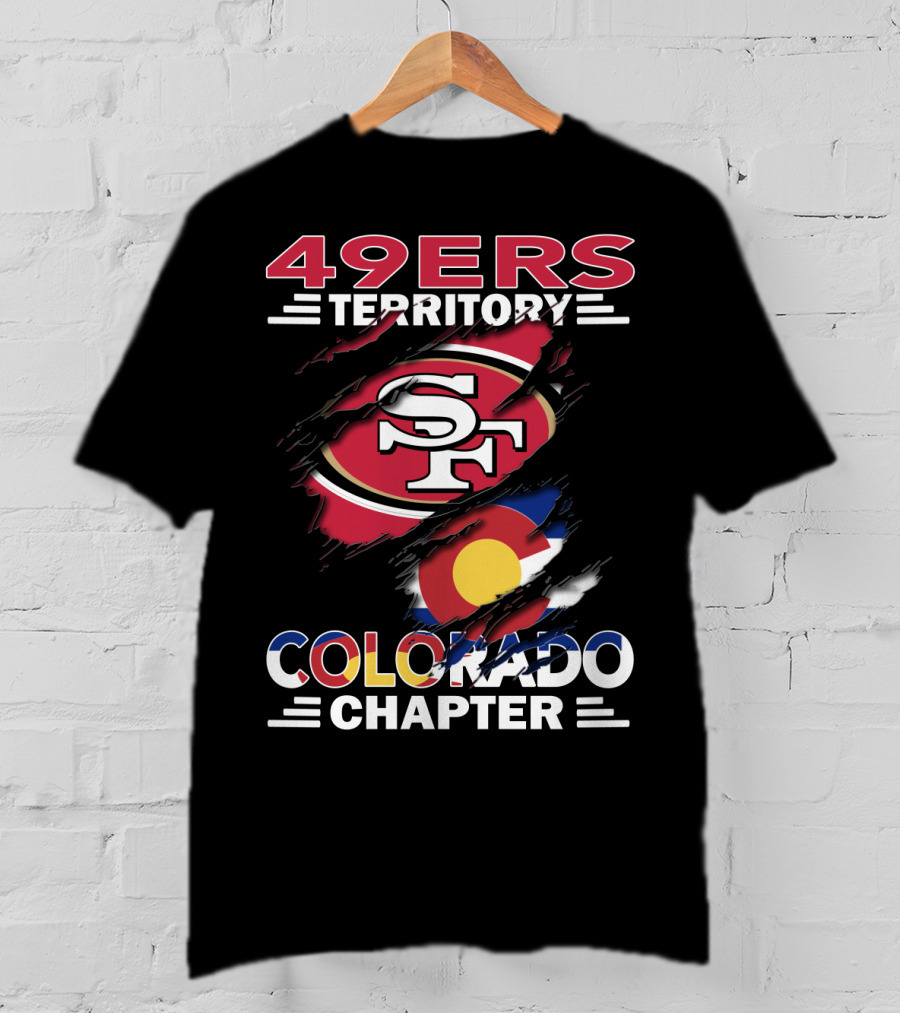 49ers Territory SF Logo Colorado Flag Chapter T-Shirt