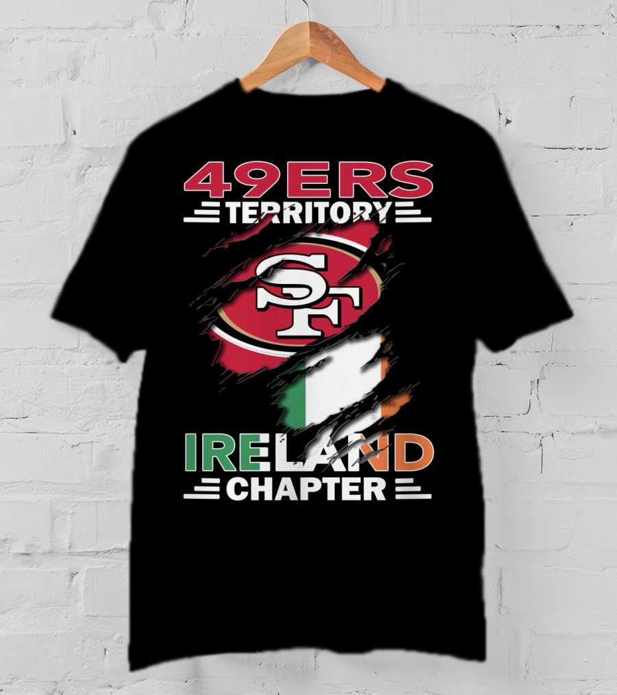 49ers Territory Ireland Chapter SF Logo Irish Flag T-Shirt