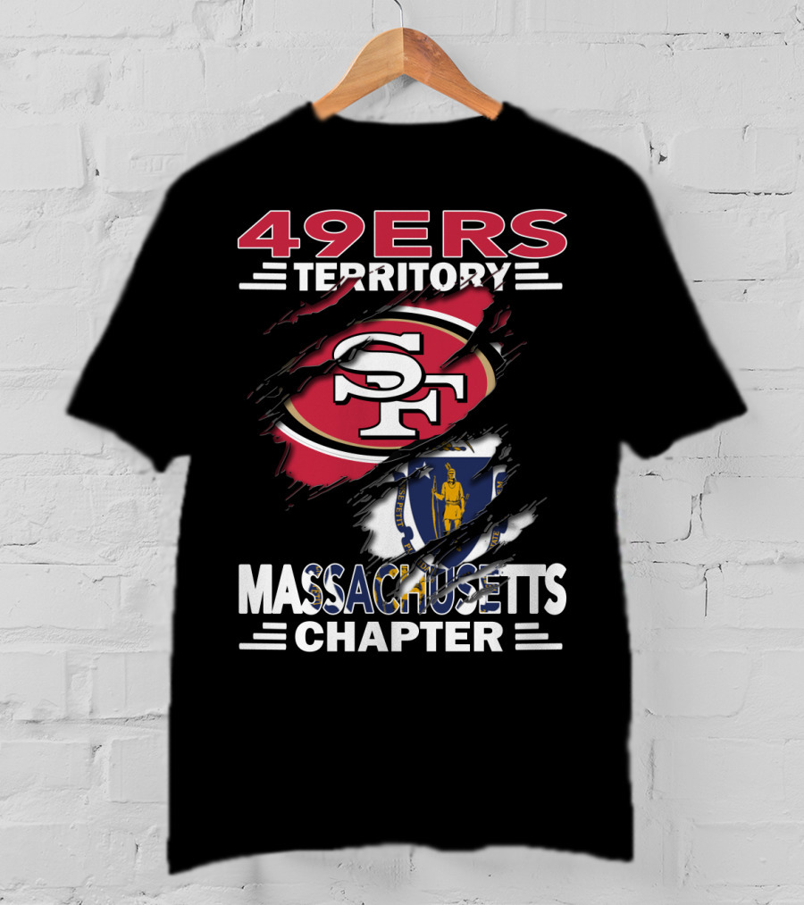49ers Territory SF Logo Massachusetts Chapter T-Shirt