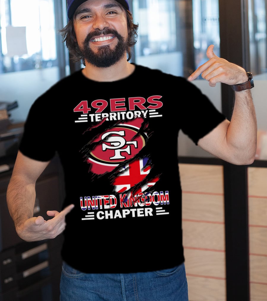 49ers Territory United Kingdom Chapter SF Logo Flag T-Shirt