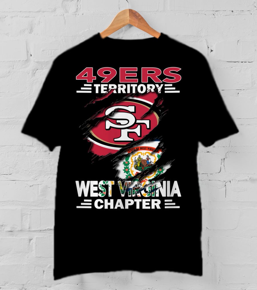 49ers Territory SF Logo West Virginia Chapter State Seal T-Shirt