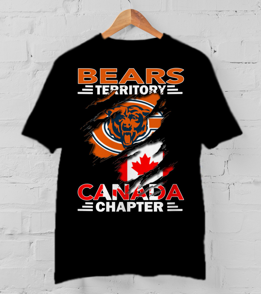 Bears Territory Canada Chapter Canadian Flag Bear T-Shirt