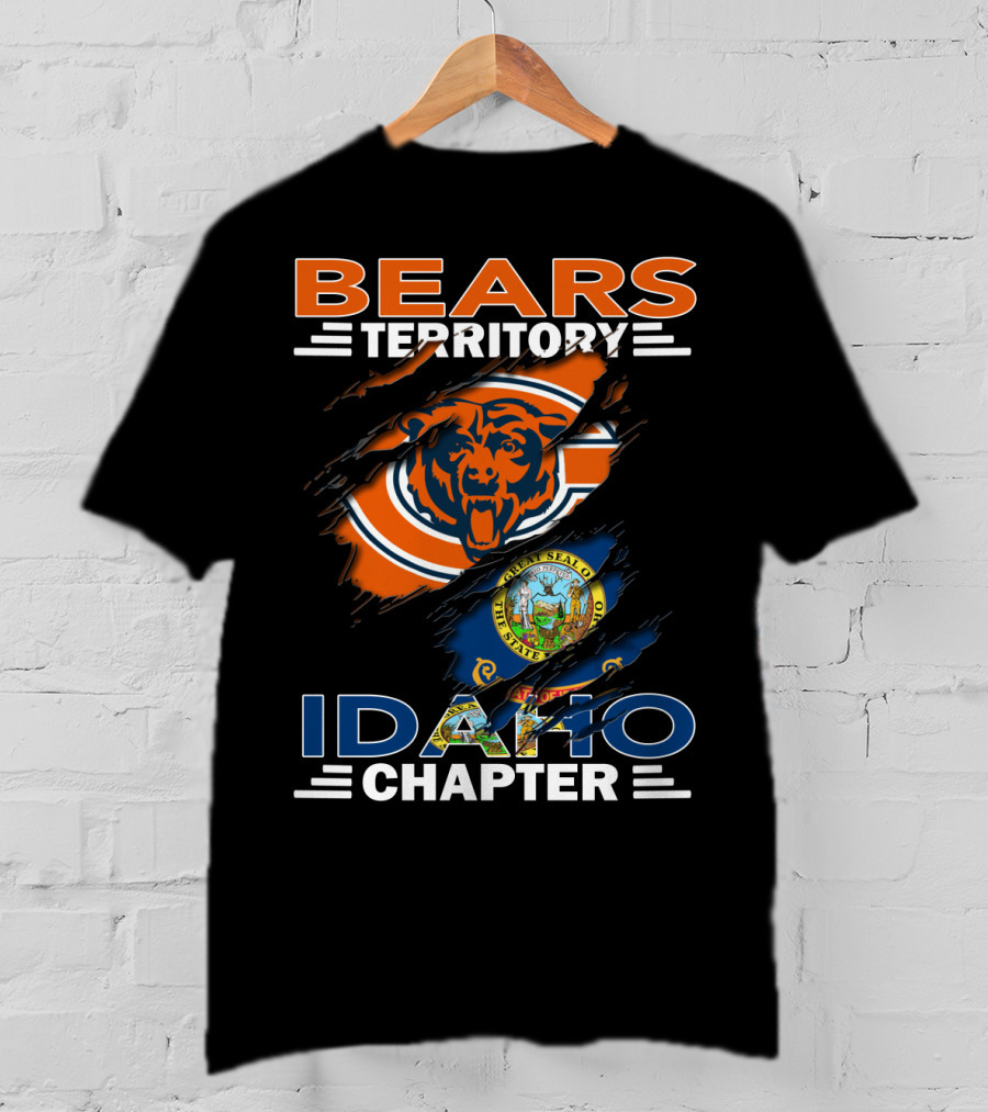 Bears Territory Idaho Chapter Chicago Bears State Seal T-Shirt