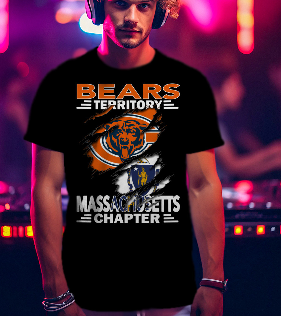Bears Territory Massachusetts Chapter NFL Fan T-Shirt