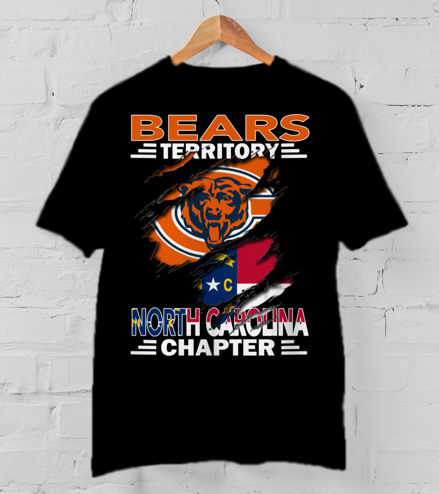 Bears Territory Chicago Bears North Carolina Chapter T-Shirt