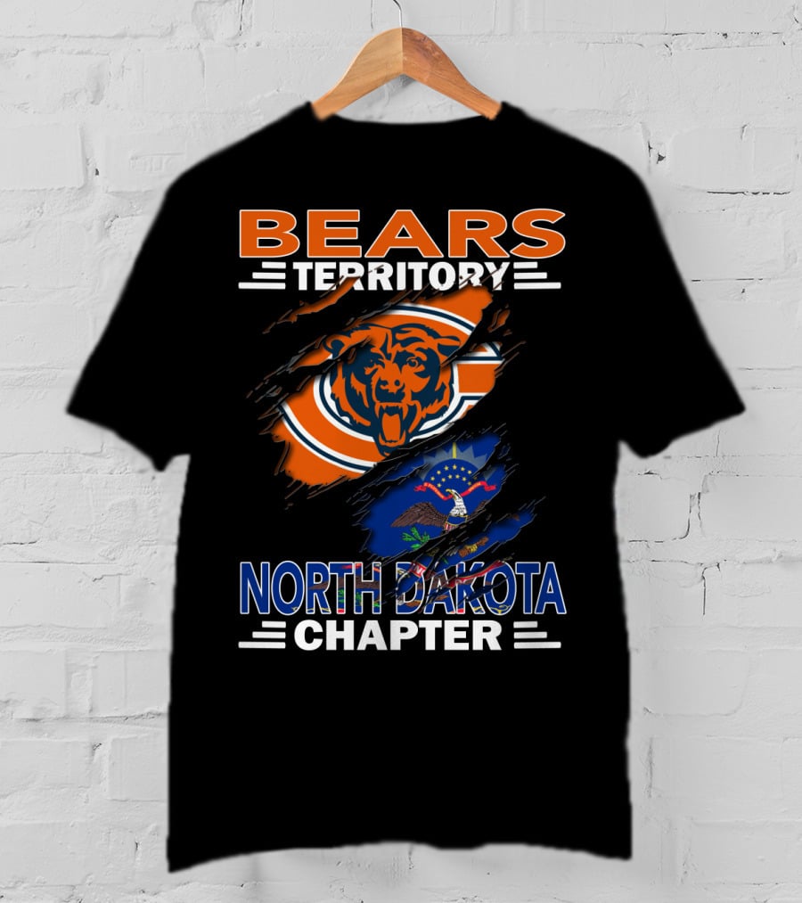 BEARS Territory Chicago Bears North Dakota Chapter T-Shirt