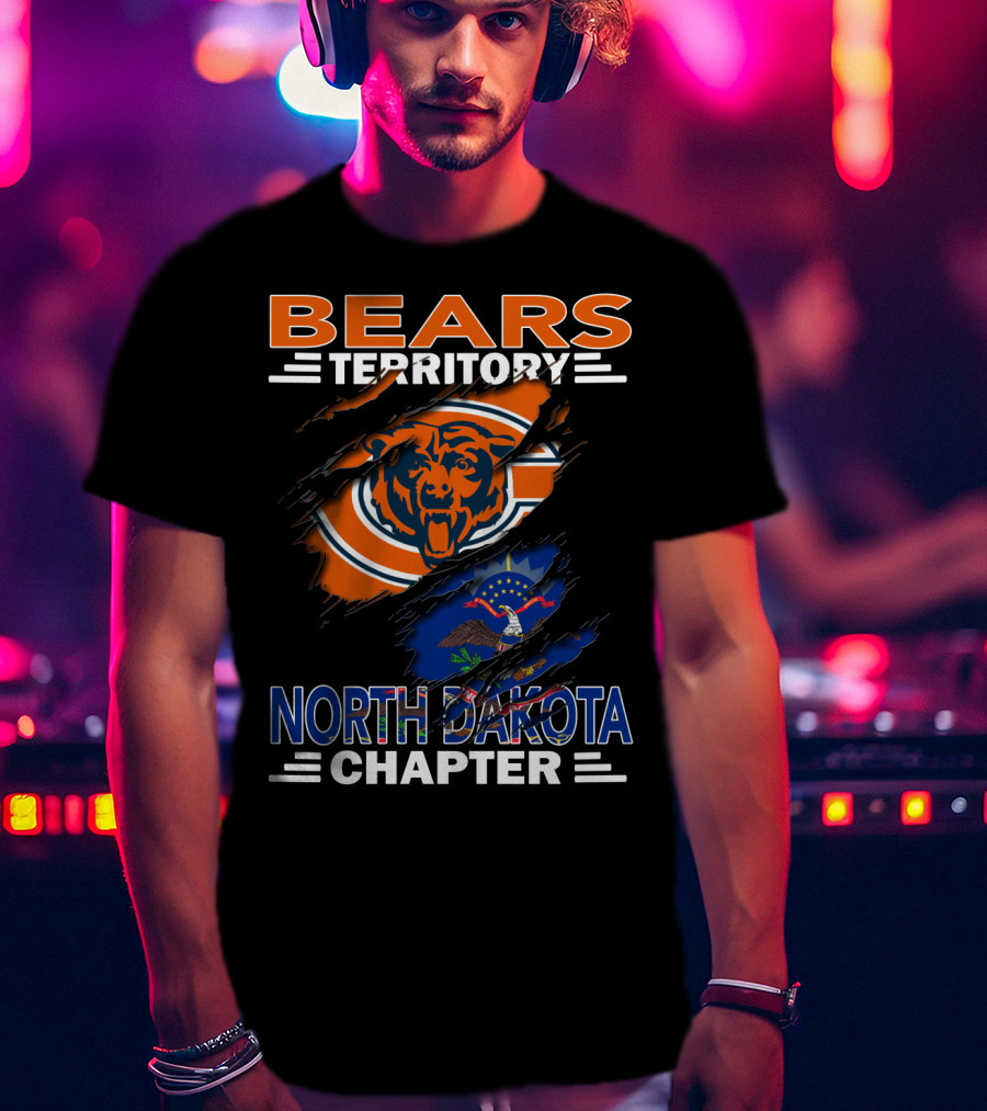 BEARS Territory Chicago Bears North Dakota Chapter T-Shirt