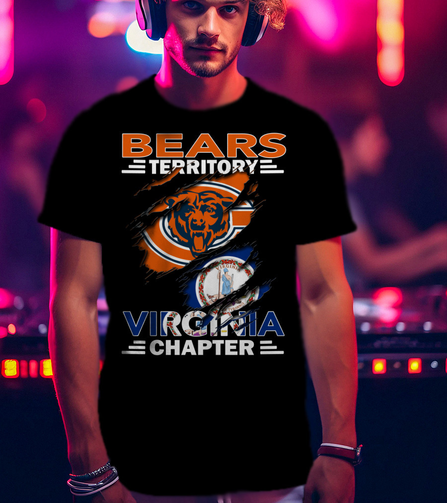 Bears Territory Virginia Chapter Chicago Bears Fan Club Virginia Division T-Shirt