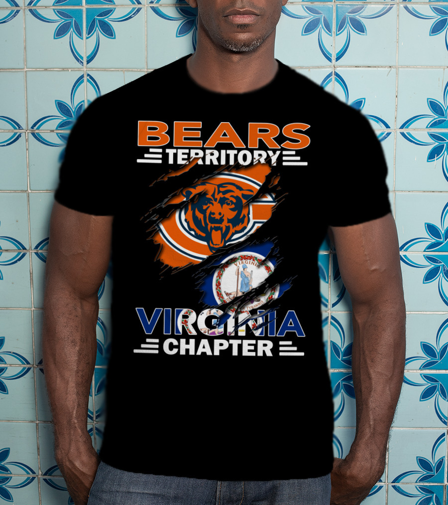 Bears Territory Virginia Chapter Chicago Bears Fan Club Virginia Division T-Shirt