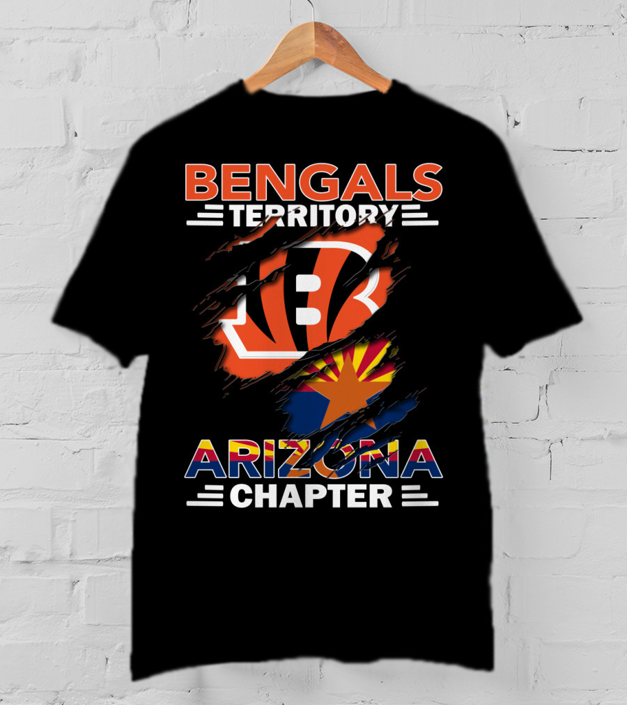 Bengals Territory Arizona Chapter Bengals Logo Arizona Flag T-Shirt