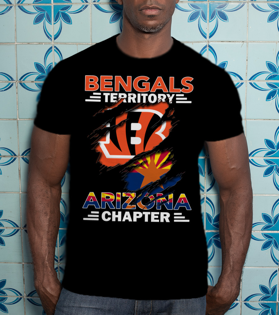 Bengals Territory Arizona Chapter Bengals Logo Arizona Flag T-Shirt