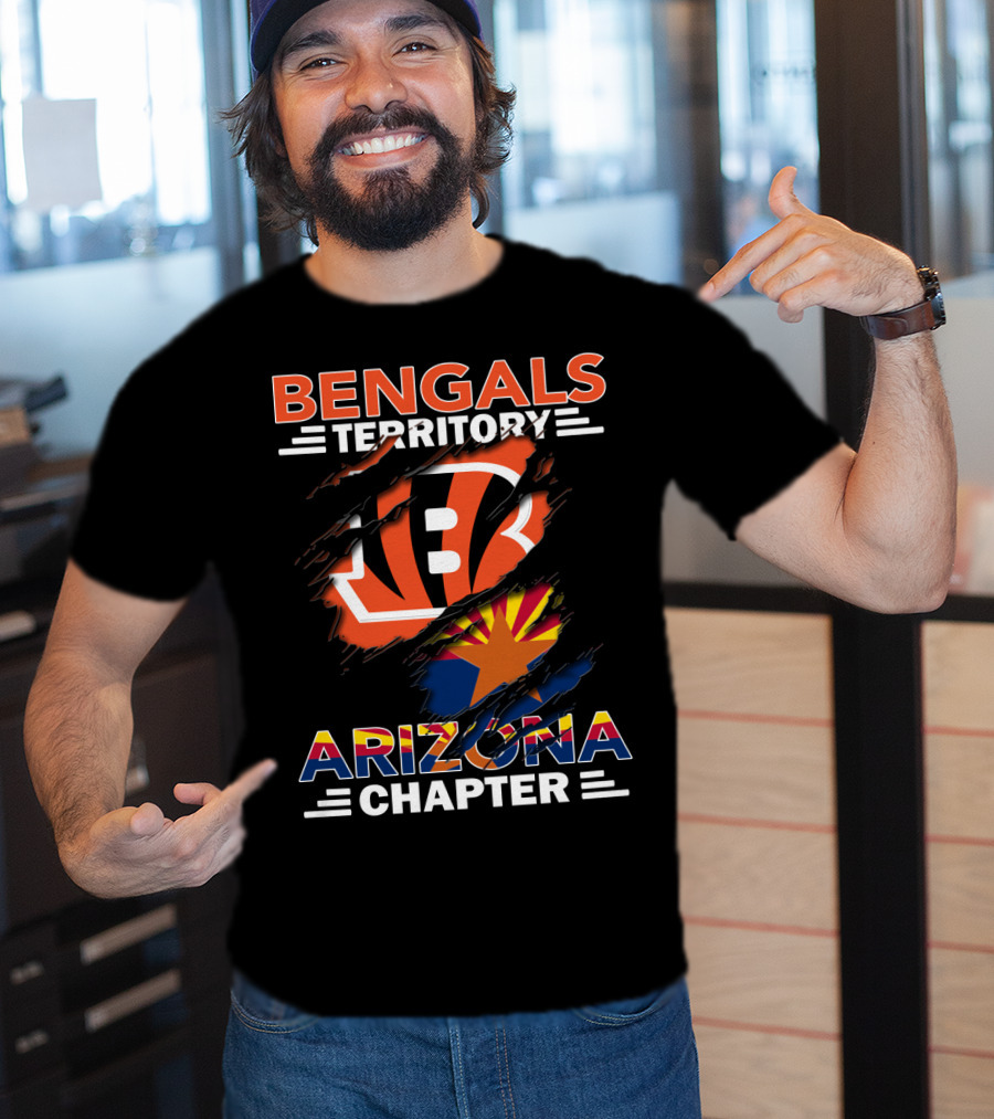 Bengals Territory Arizona Chapter Bengals Logo Arizona Flag T-Shirt