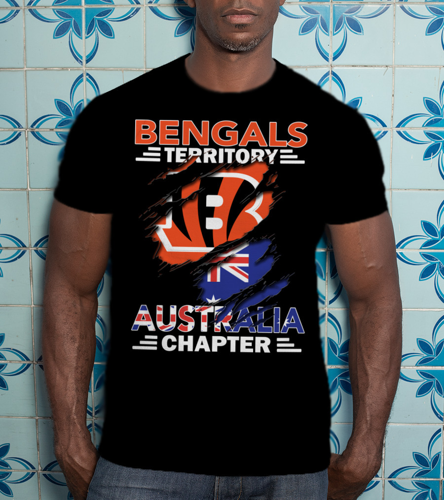 Bengals Territory Australia Chapter With Flag T-Shirt