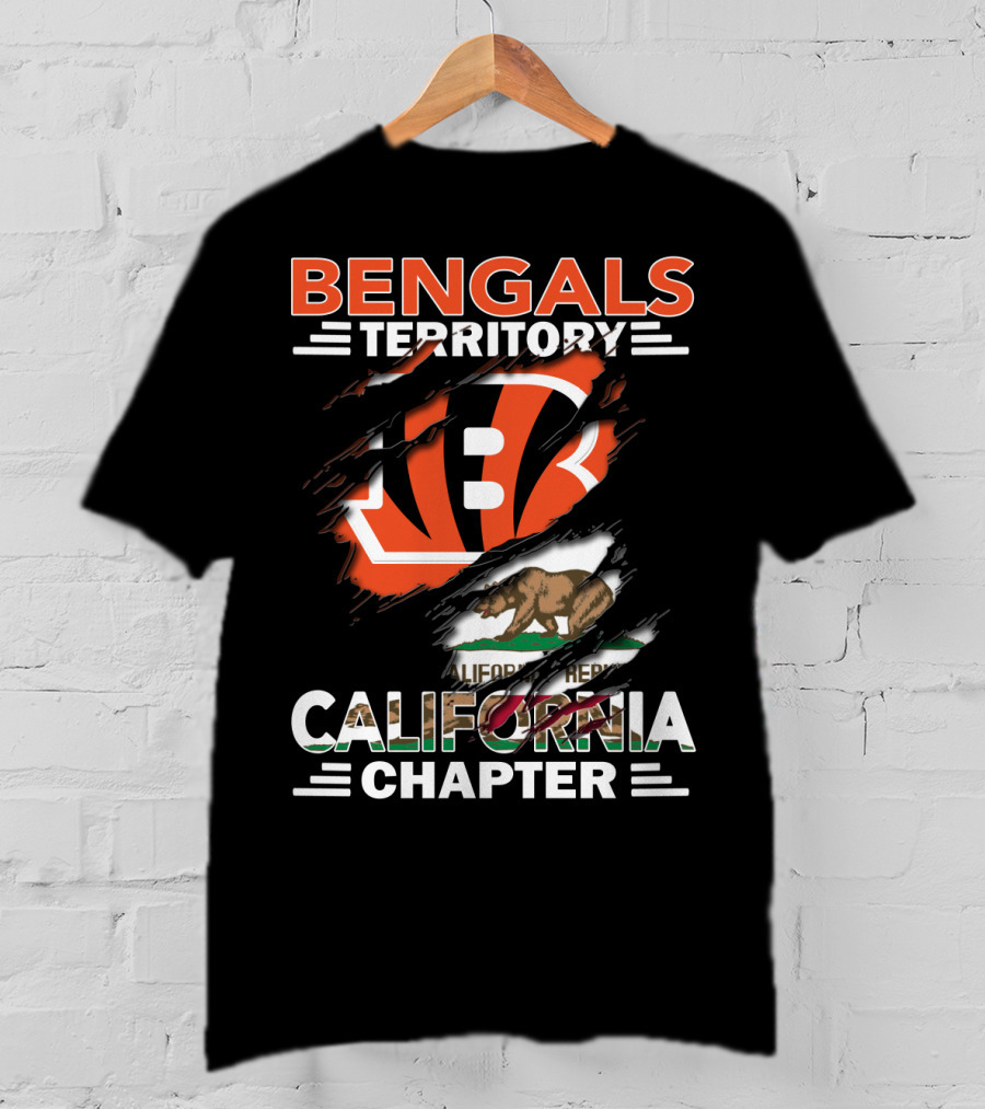 Bengals Territory California Chapter Bear Flag T-Shirt