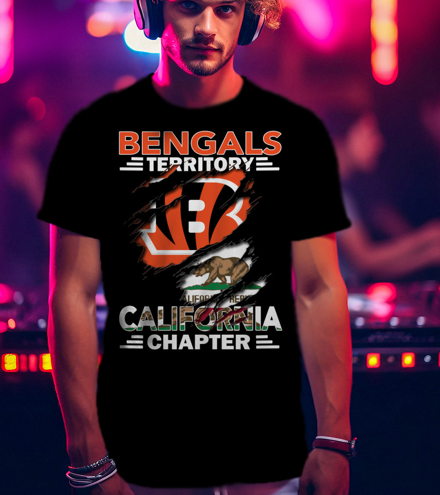 Bengals Territory California Chapter Bear Flag T-Shirt