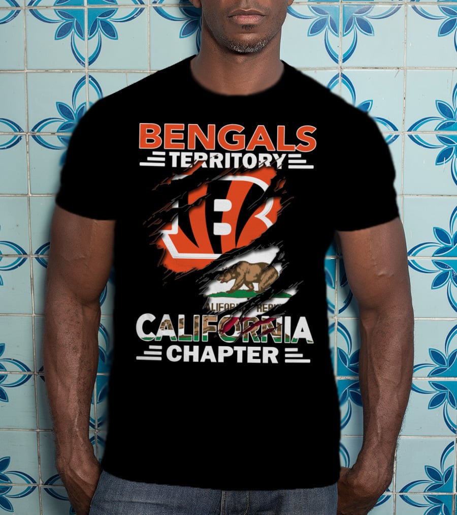 Bengals Territory California Chapter Bear Flag T-Shirt