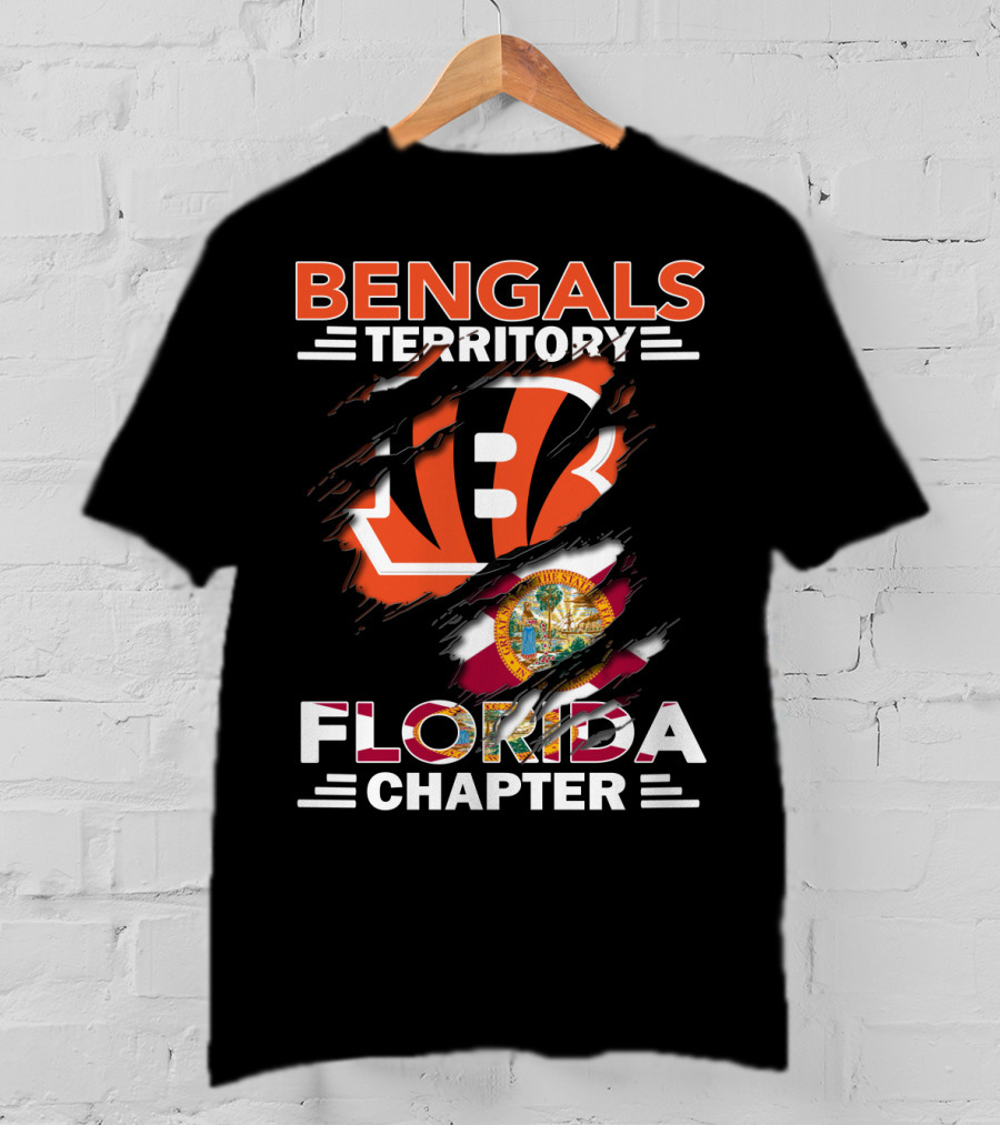 Bengals Territory Florida Chapter B Logo And State Seal T-Shirt