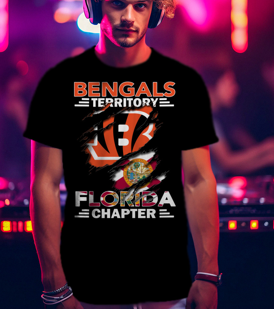 Bengals Territory Florida Chapter B Logo And State Seal T-Shirt