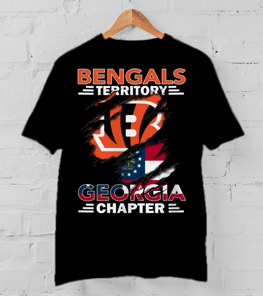 Bengals Territory Georgia Chapter Flag T-Shirt