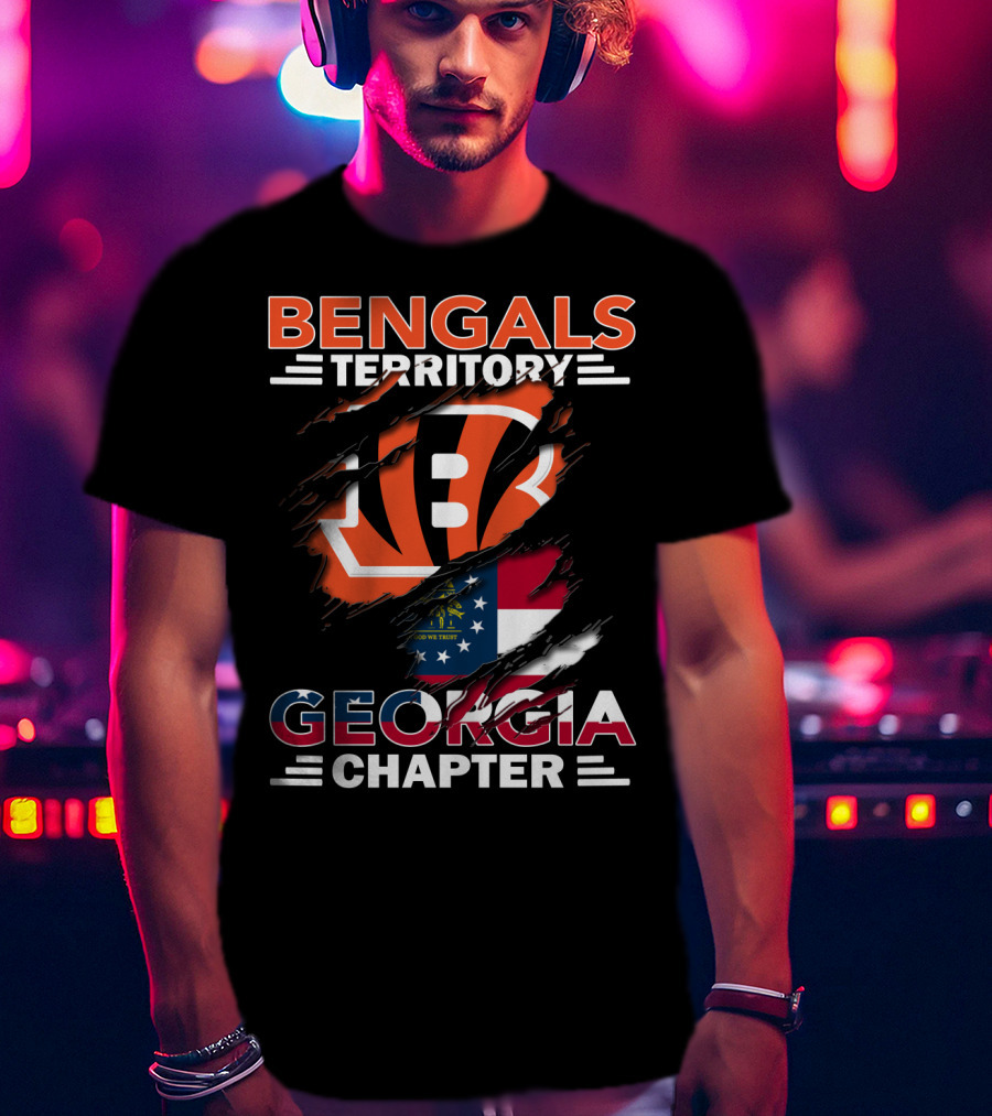 Bengals Territory Georgia Chapter Flag T-Shirt