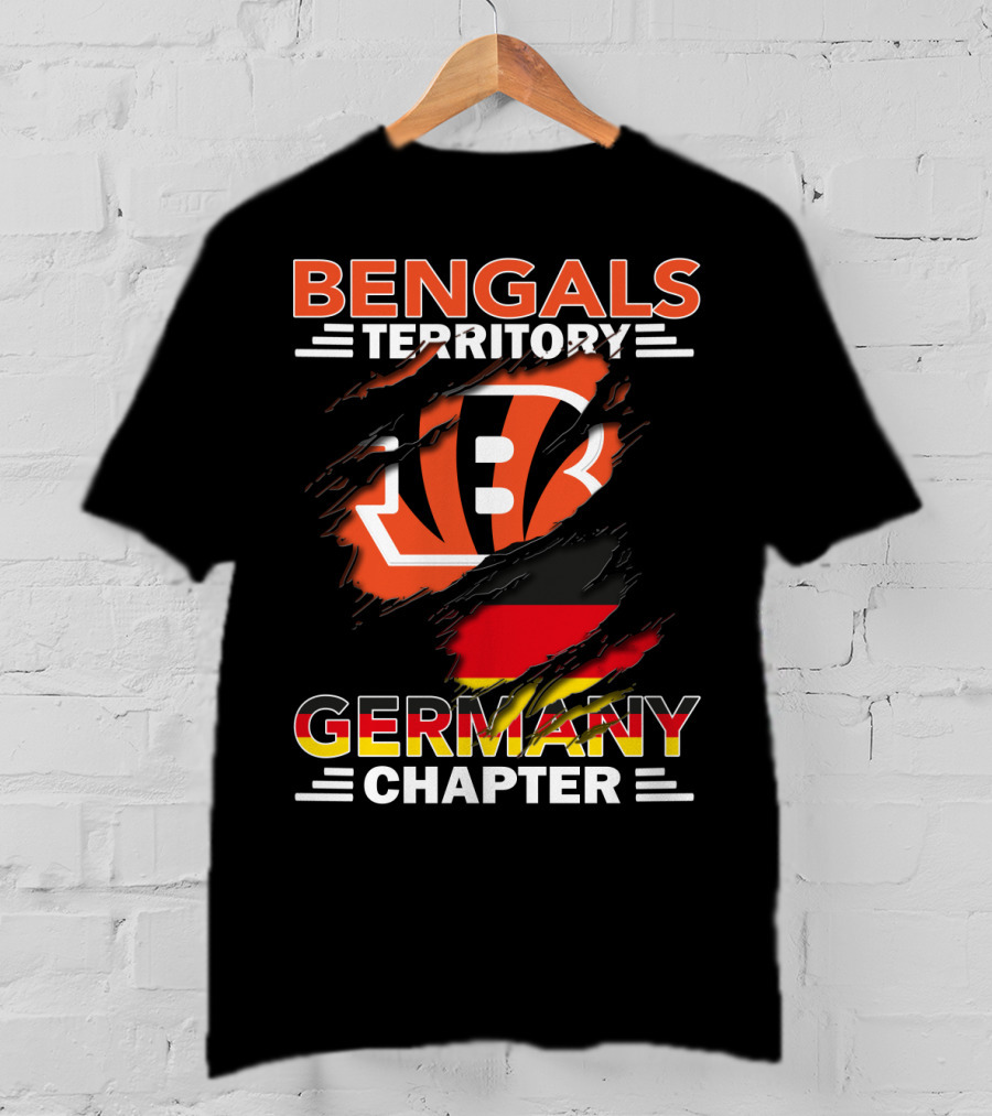 Bengals Territory Germany Chapter Logo With German Flag Elements T-Shirt