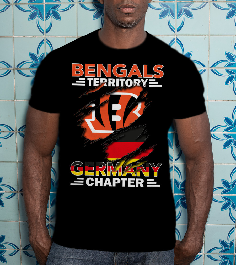 Bengals Territory Germany Chapter Logo With German Flag Elements T-Shirt