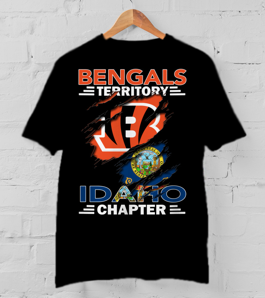 Bengals Territory Idaho Chapter Logo With State Seal T-Shirt