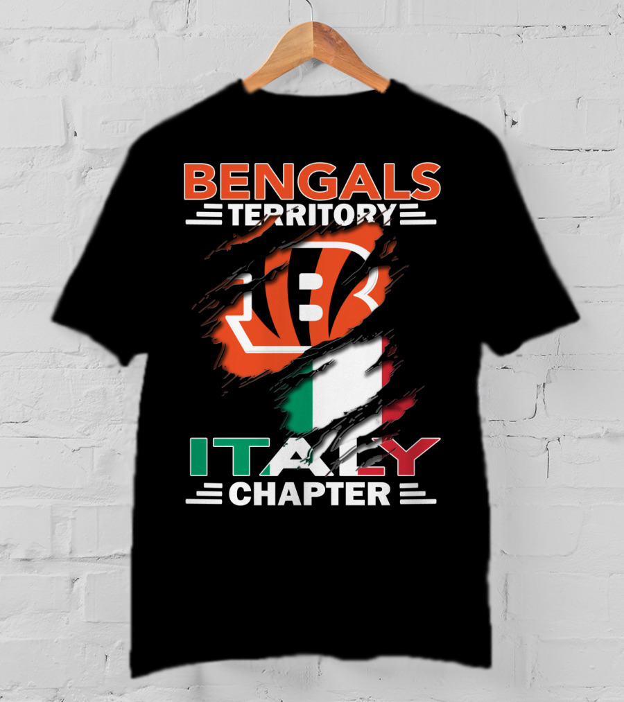 Bengals Territory Italy Chapter Flag T-Shirt