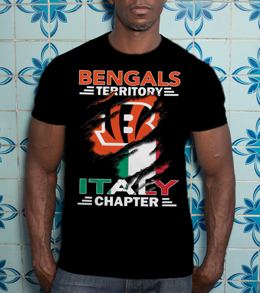 Bengals Territory Italy Chapter Flag T-Shirt