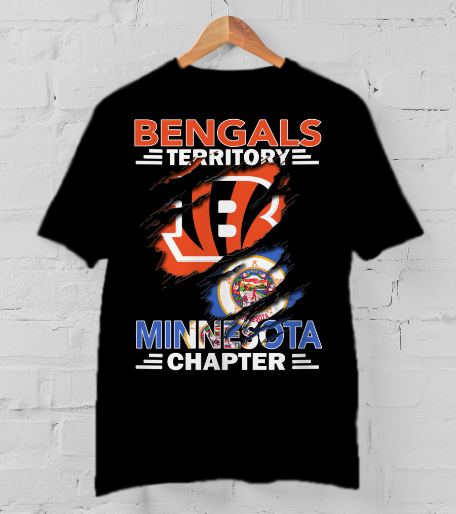 Bengals Territory Minnesota Chapter Football T-Shirt