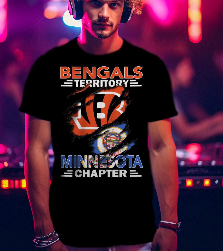 Bengals Territory Minnesota Chapter Football T-Shirt