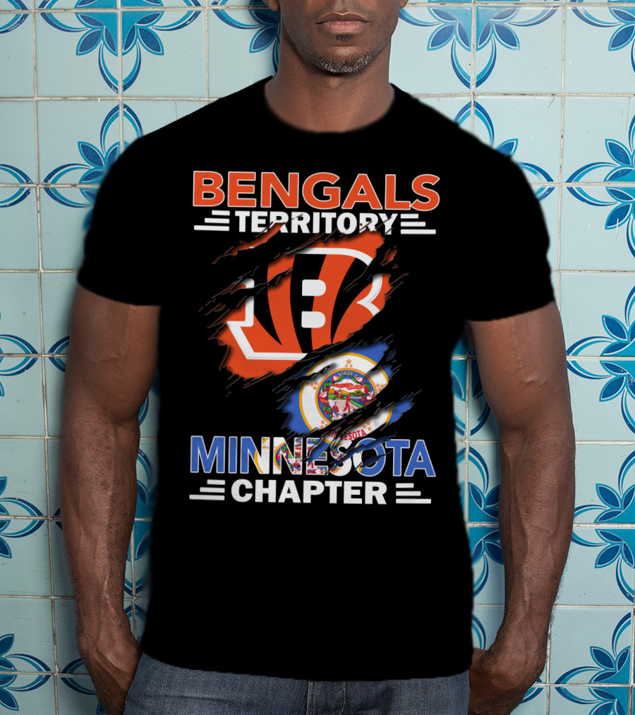 Bengals Territory Minnesota Chapter Football T-Shirt