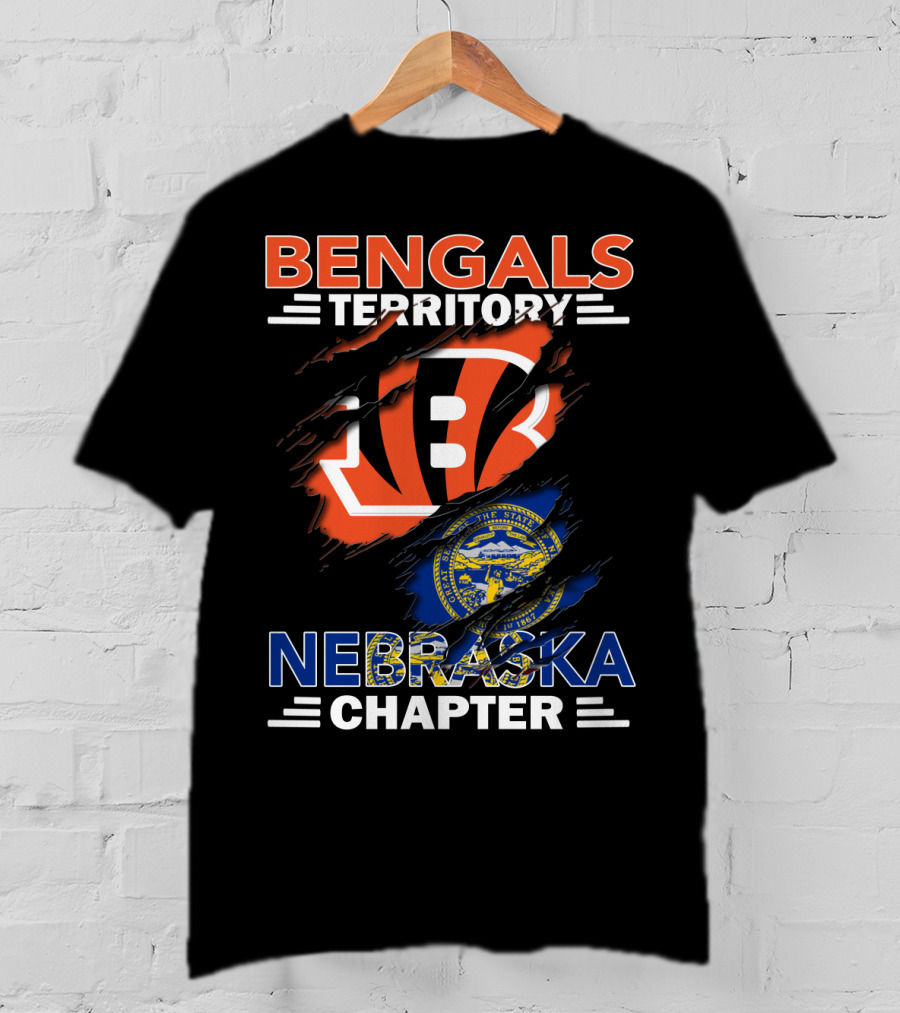 Bengals Territory Nebraska Chapter State Seal Logo Integration T-Shirt