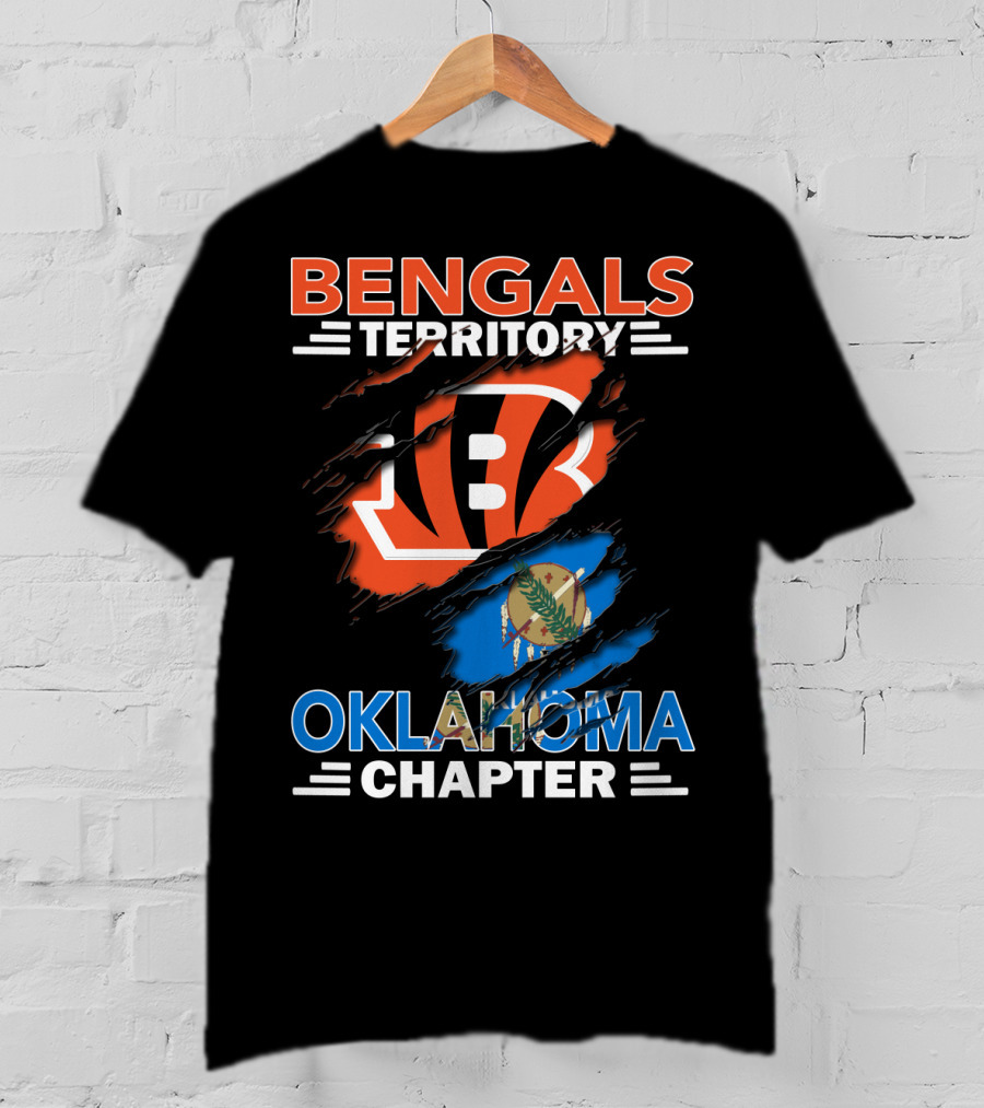 Bengals Territory Oklahoma Chapter Oklahoma Flag Bengals T-Shirt