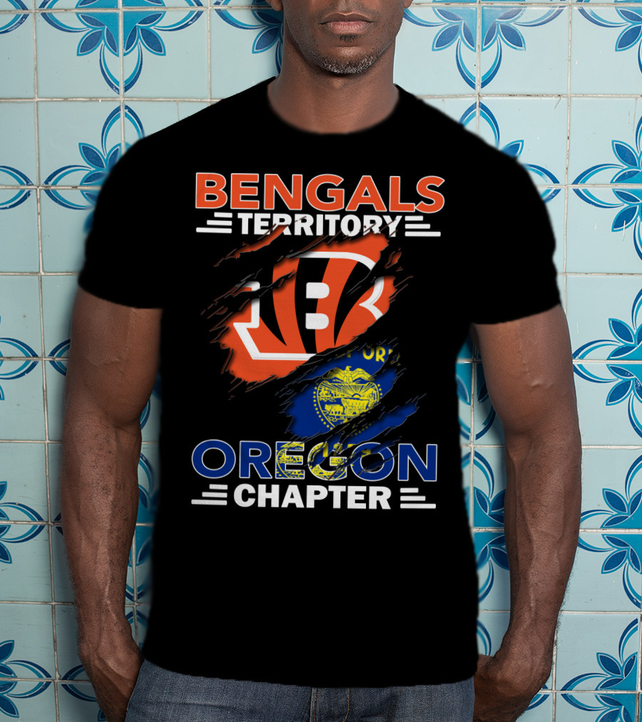 Bengals Territory Oregon Chapter Fan Club Emblem T-Shirt