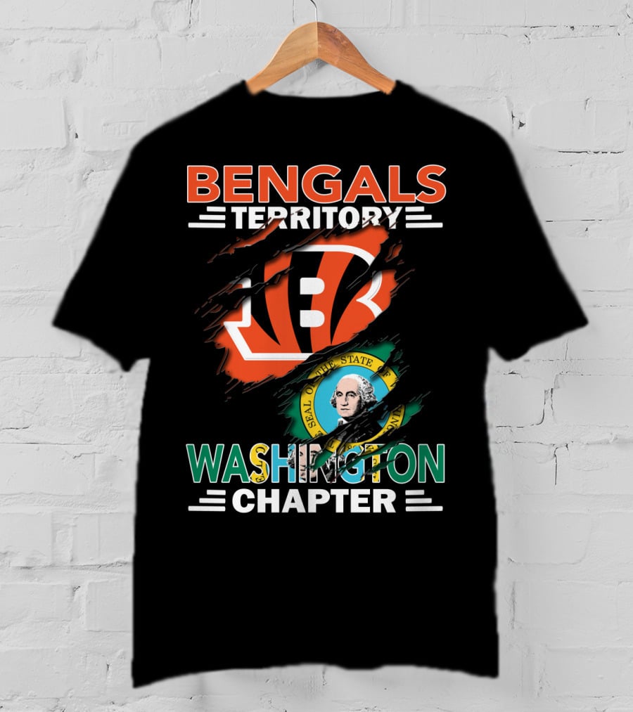 Bengals Territory Washington Chapter State Seal T-Shirt