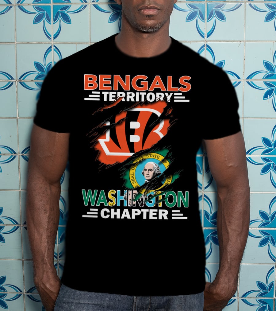 Bengals Territory Washington Chapter State Seal T-Shirt