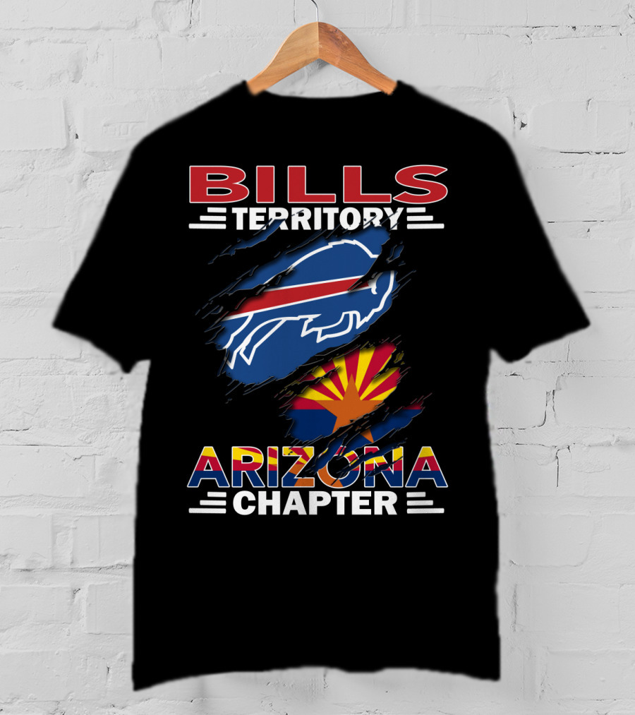 Bills Territory Arizona Chapter Buffalo Bills Logo Arizona Flag T-Shirt