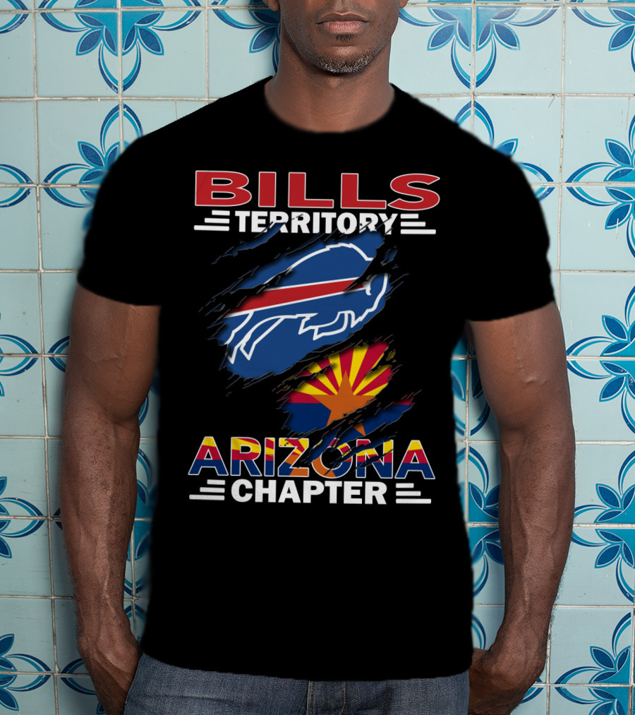 Bills Territory Arizona Chapter Buffalo Bills Logo Arizona Flag T-Shirt