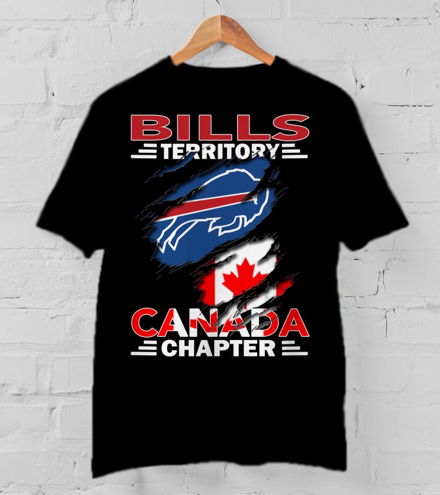 BILLS TERRITORY CANADA CHAPTER Buffalo Football Team Fan Club T-Shirt