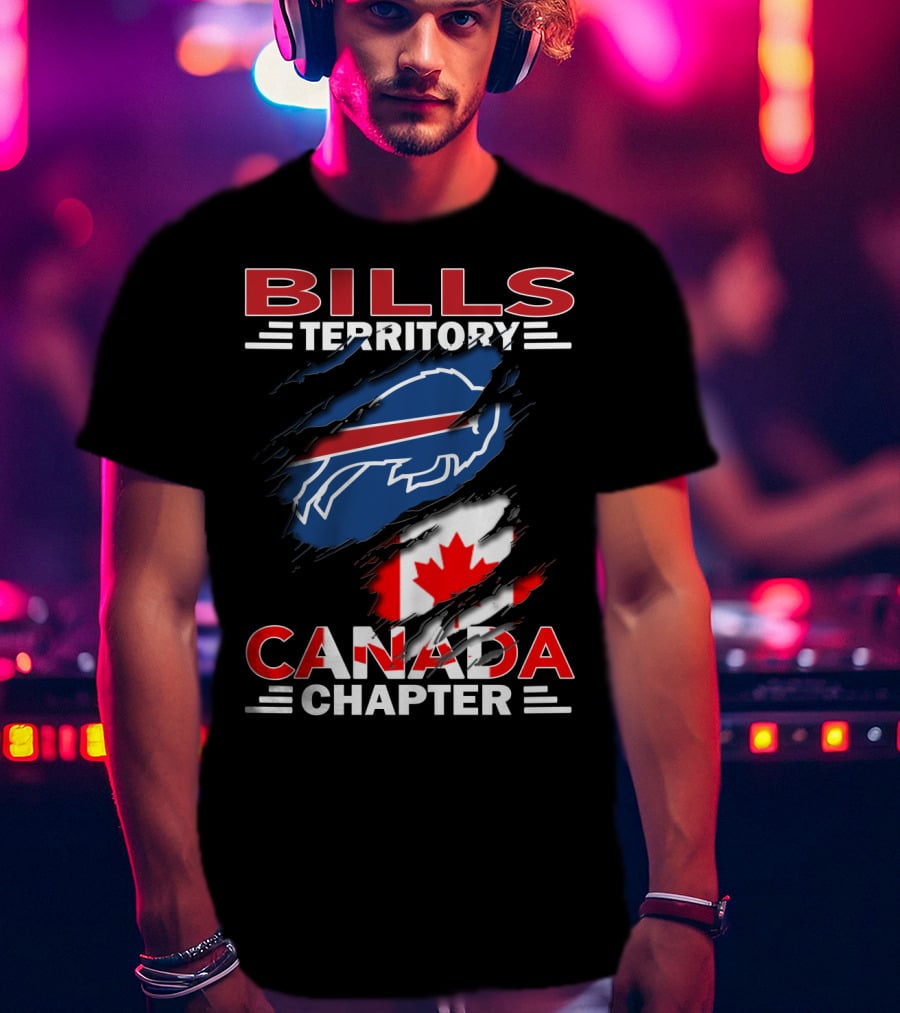 BILLS TERRITORY CANADA CHAPTER Buffalo Football Team Fan Club T-Shirt