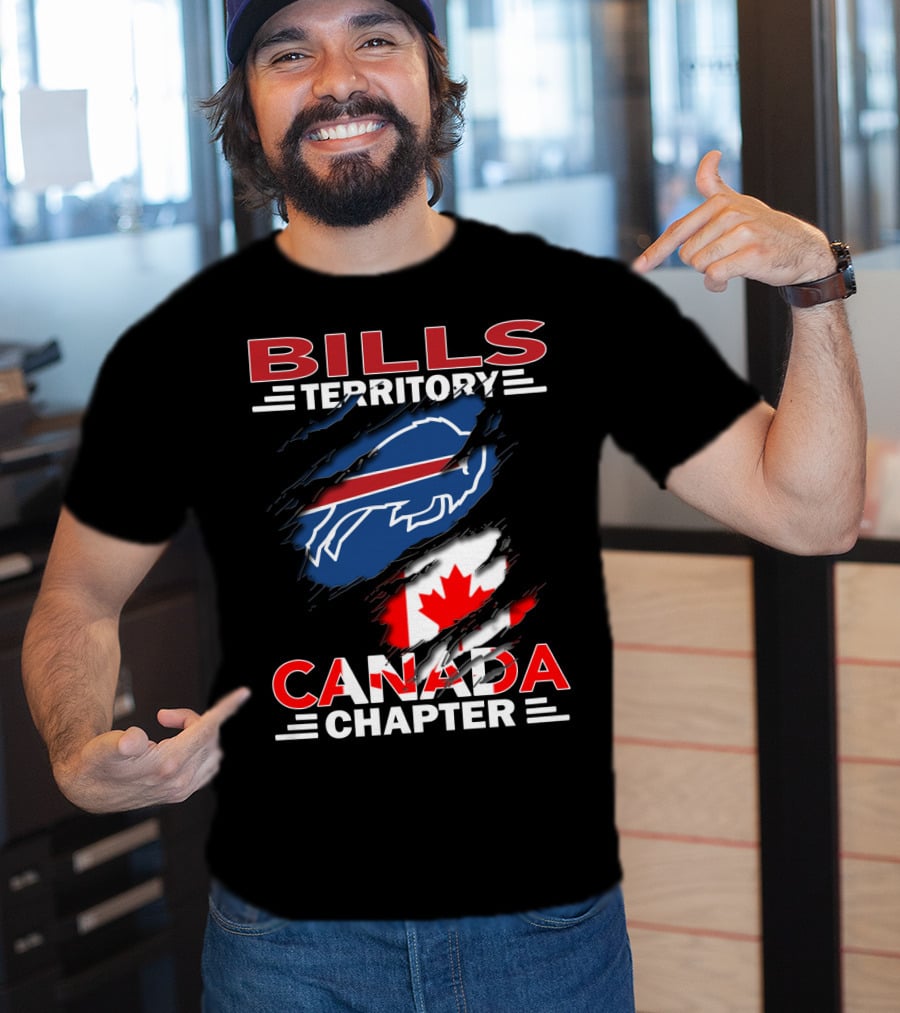 BILLS TERRITORY CANADA CHAPTER Buffalo Football Team Fan Club T-Shirt