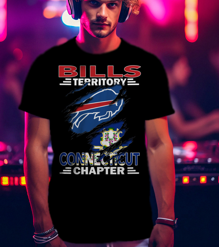 Bills Territory Connecticut Chapter Blue And Red T-Shirt