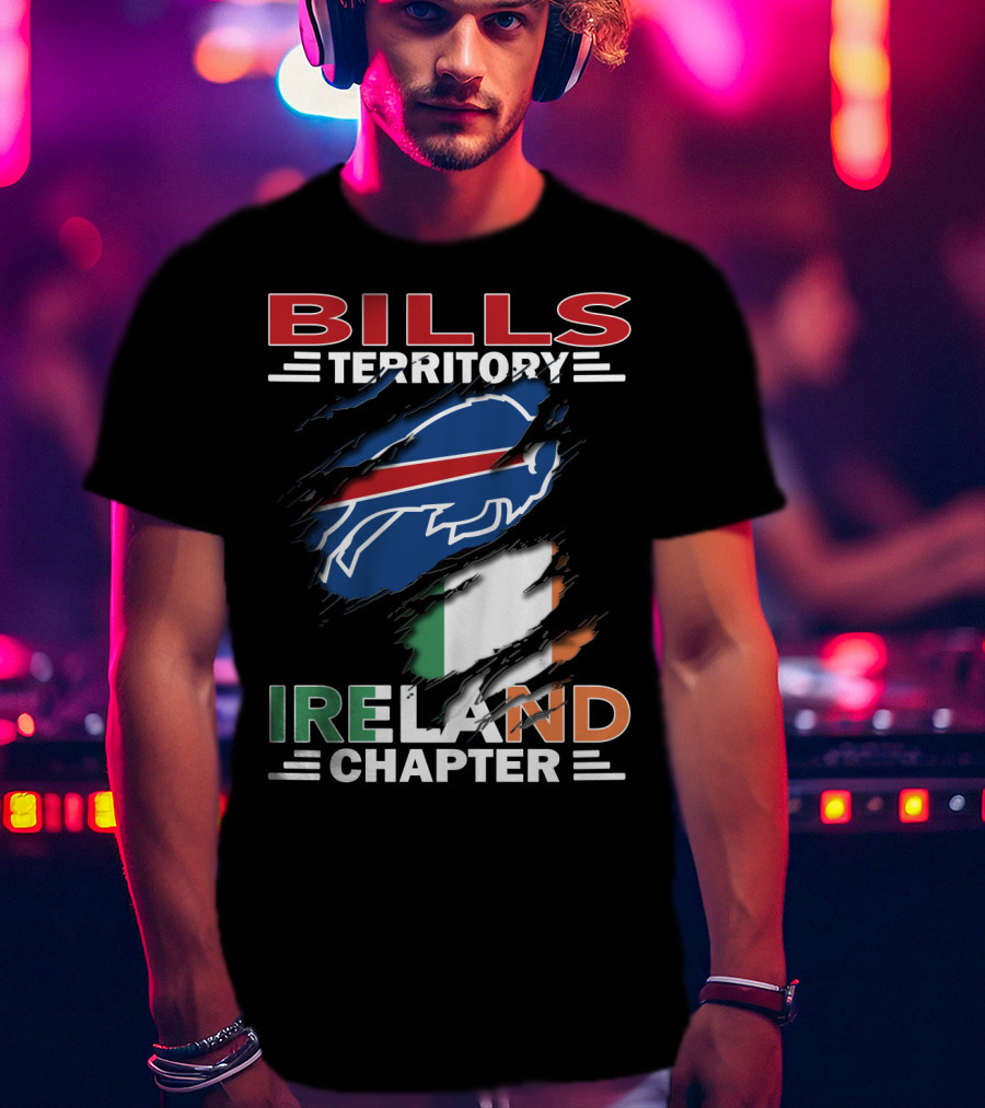 Bills Territory Ireland Chapter Buffalo Logo And Irish Flag T-Shirt