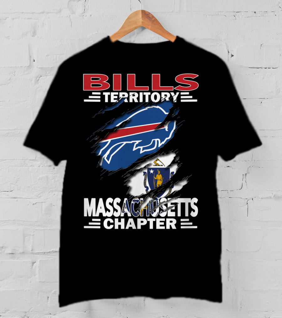 Bills Territory Massachusetts Chapter Buffalo Emblem T-Shirt